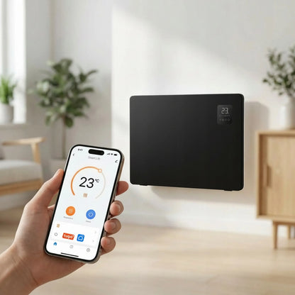 BOSTE išmanusis elektrinis konvekcinis radiatorius 2500W WiFi LED