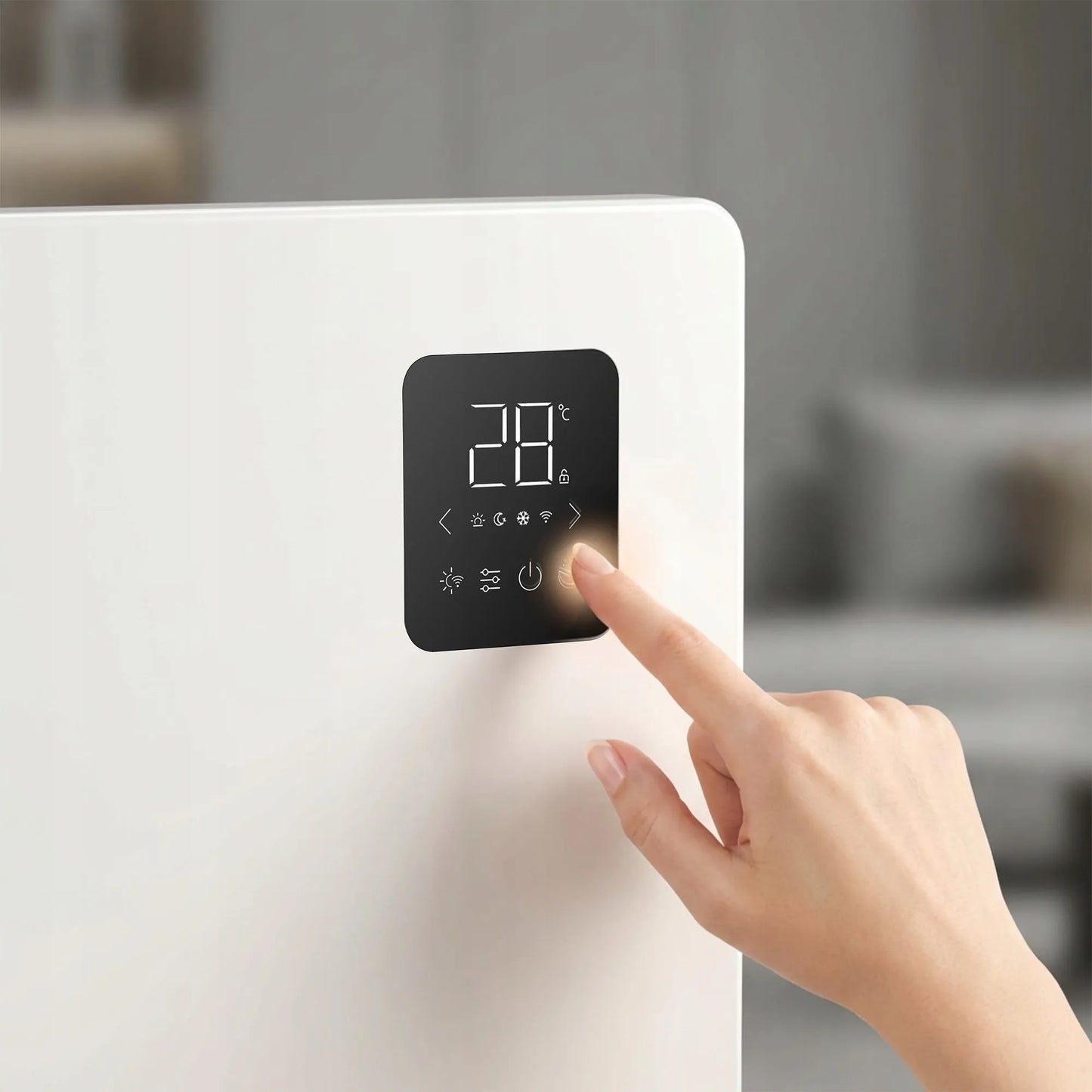 BOSTE išmanusis konvekcinis elektrinis šildytuvas, 1000 W, WiFi, LED