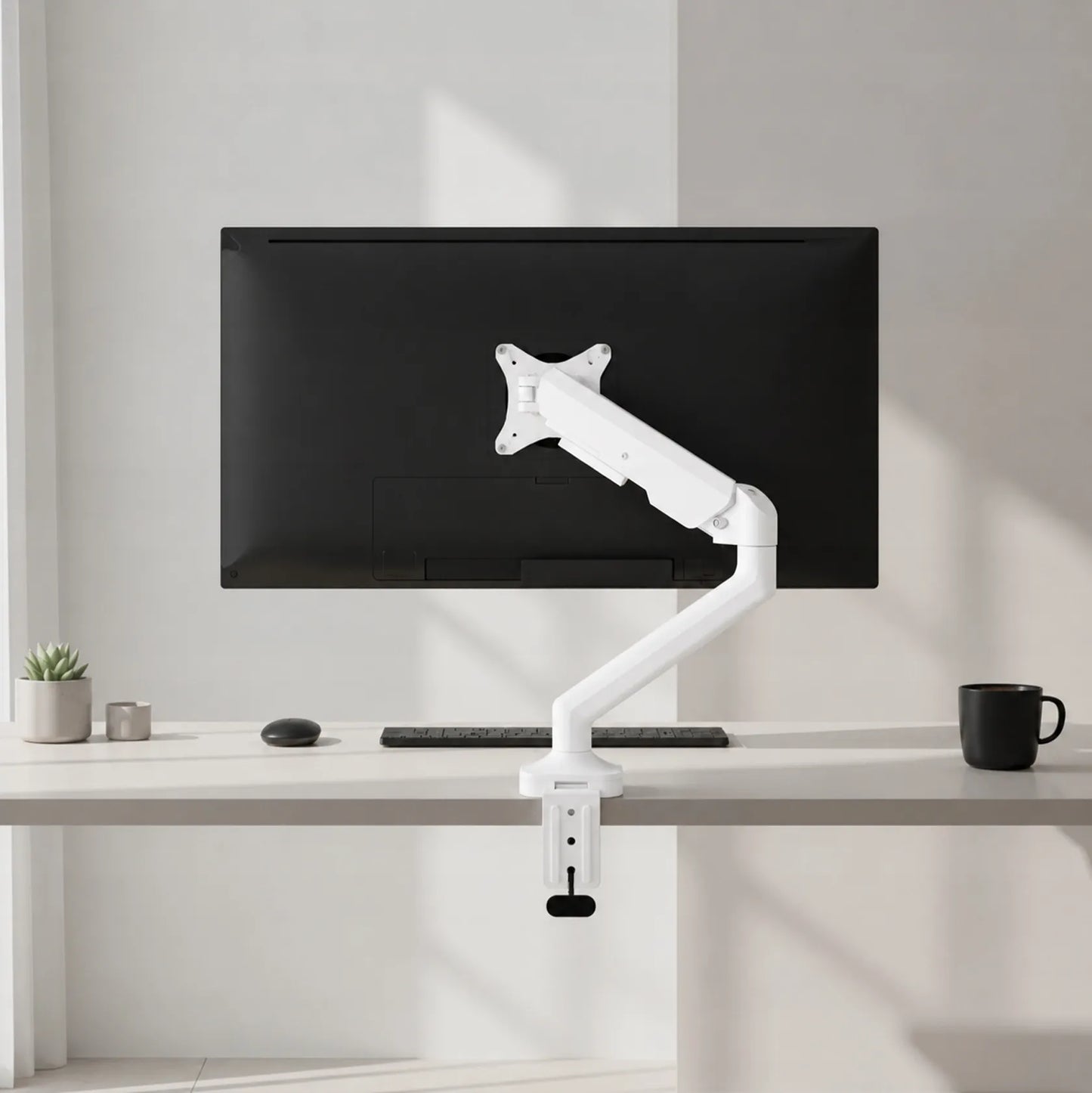 Boste monitorlio laikiklis, skirtas 17–40 colių ekranams, VESA, USB prievadai, du montavimo būdai