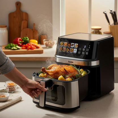 Boste orkaitė be riebalų Airfryer 8L 2200W galinga 10 programų didelė
