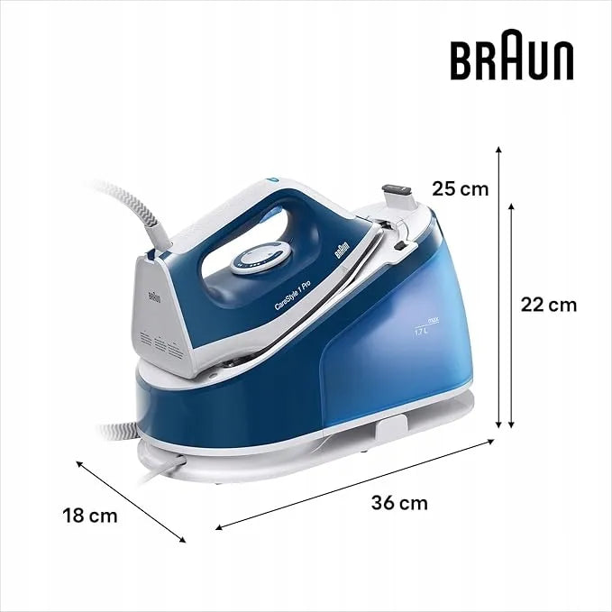 BRAUN IS 1512 BL garų generatorius, 2200 W, 6 bar, 1,7 l, „SuperCeramic“