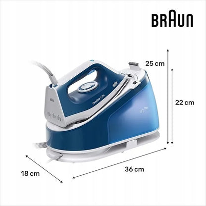 BRAUN IS 1512 BL garų generatorius, 2200 W, 6 bar, 1,7 l, „SuperCeramic“