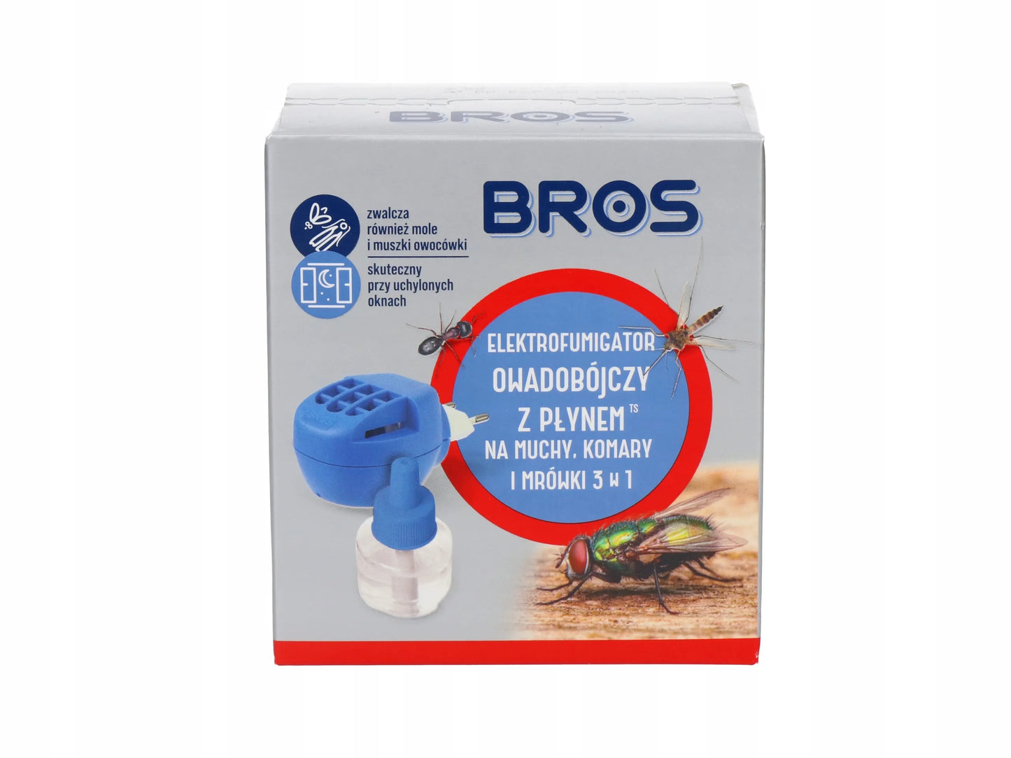 Bros elektros fumigatorius 3in1 nuo skruzdžių, musių ir uodų su skysčiu