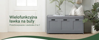 Butėlių spintelė su stalčiumi suolelis komoda organizatorius prieškambariui 90cm FSR80-SG