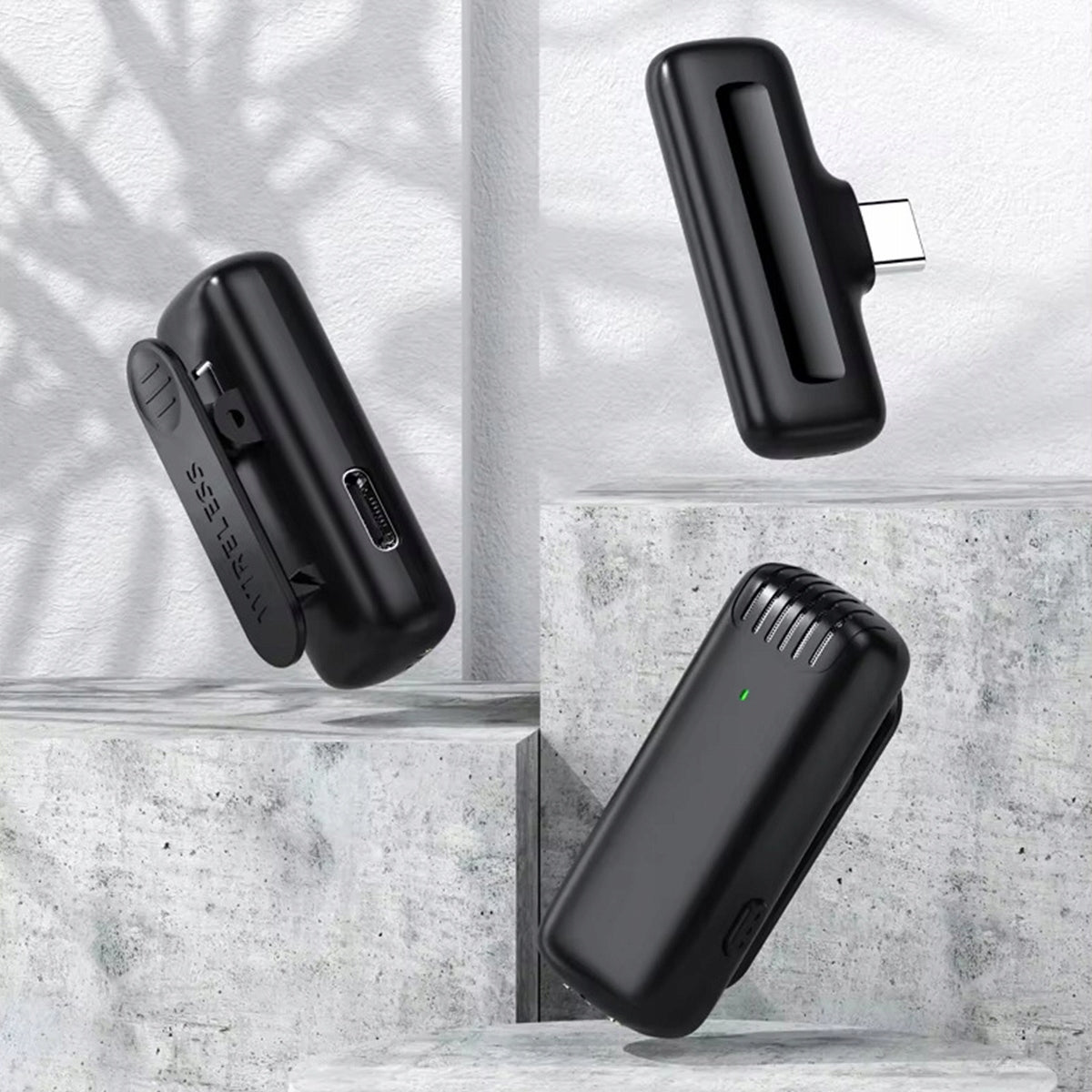 Belaidis Atlapinis Kondensatorinis Mikrofonas USB-C Bluetooth Telefonui