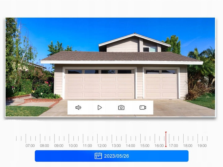 Vidinė/Lauko IP kamera, namų stebėjimas, signalizacija, WiFi, juoda - Eurolook