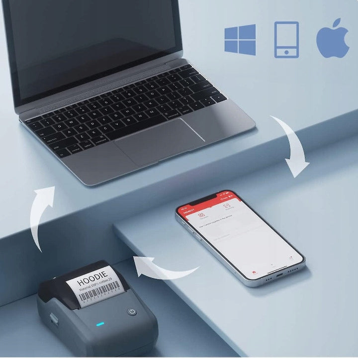 B1 Niimbot Bluetooth lipnios terminės etiketės spausdintuvas