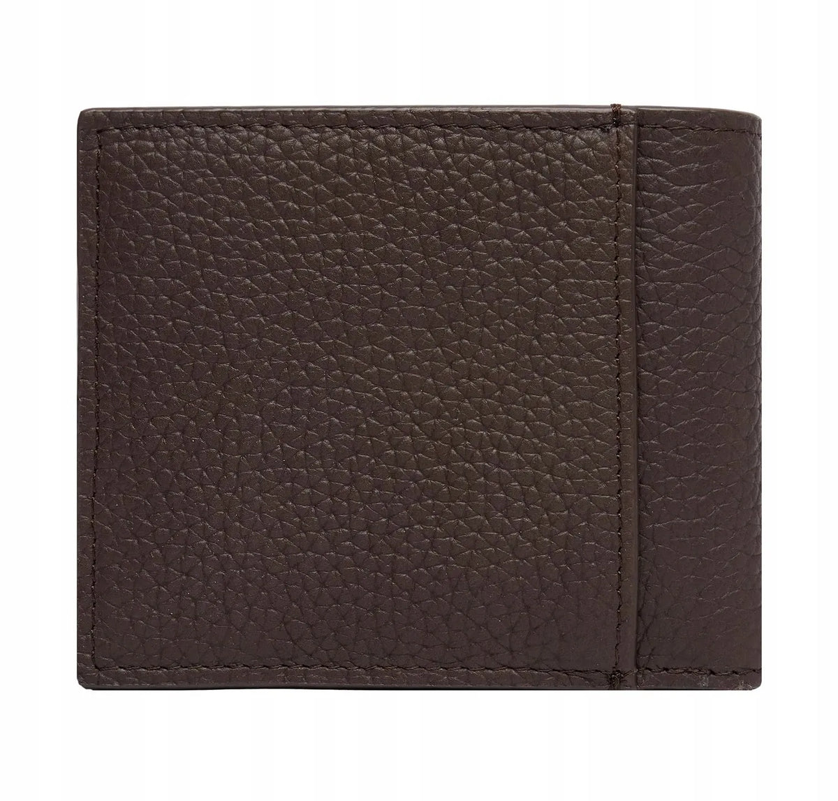 Calvin Klein vyriška piniginė iš natūralios odos, ruda, „Foil Emboss EW Bill Fold Coin“, LV04D1061G