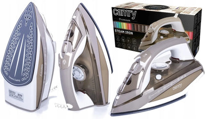 Camry CR 5018 savaime išsivalantis garinis lygintuvas su keraminiu padu, 3000 W, ANTI-DRIP, ANTI-CAL, automatinis išjungimas