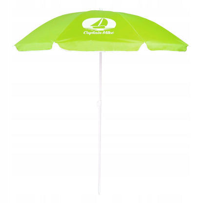 Captain Mike paplūdimio skėtis su UV UPF50+ filtru, sulankstomas, 160 cm, žalias