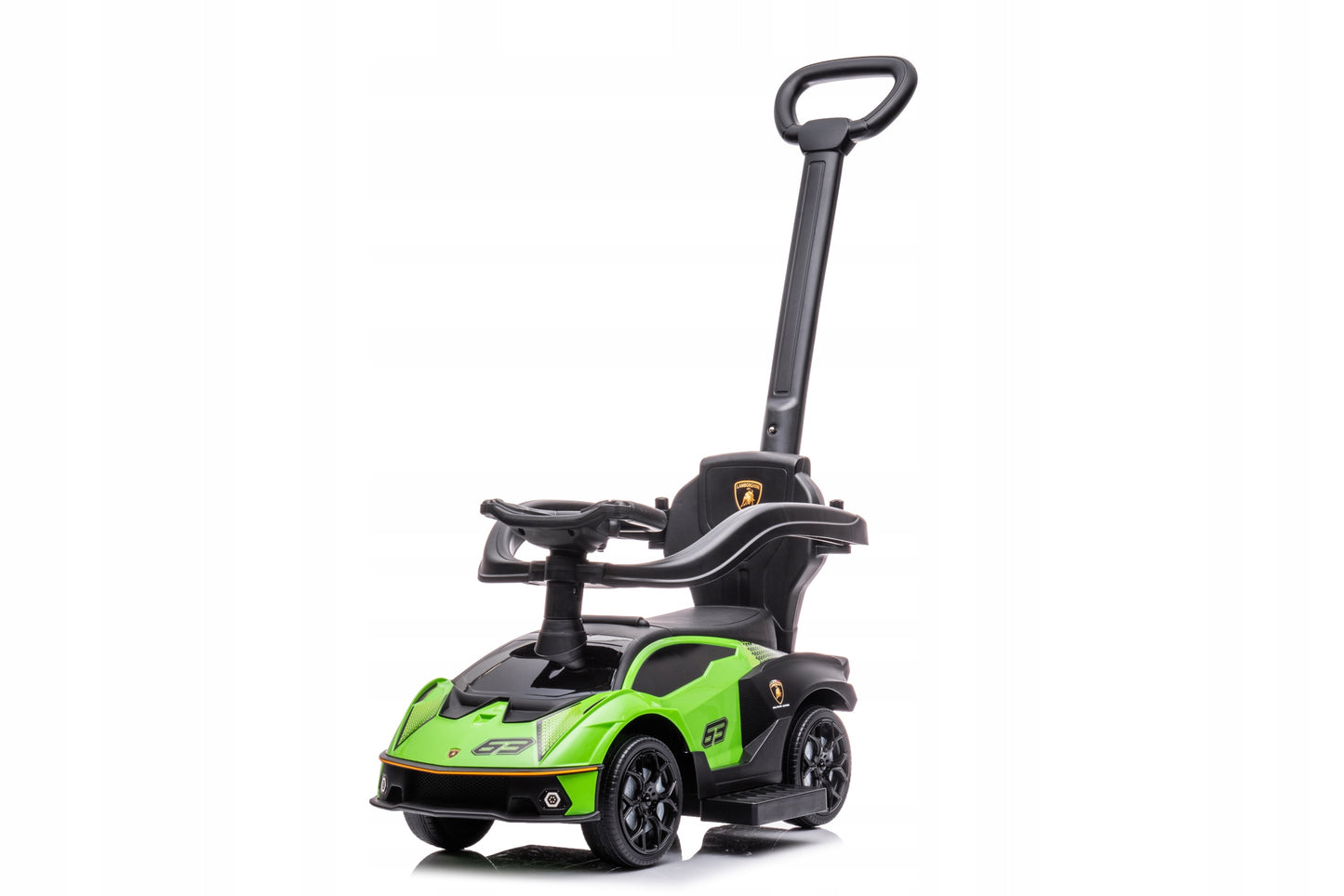 LAMBORGHINI 3in1 VAIKIŠKAS STUMIAMAS AUTOMOBILIS EKOLOGIŠKA ODA DOVANA METUKAMS