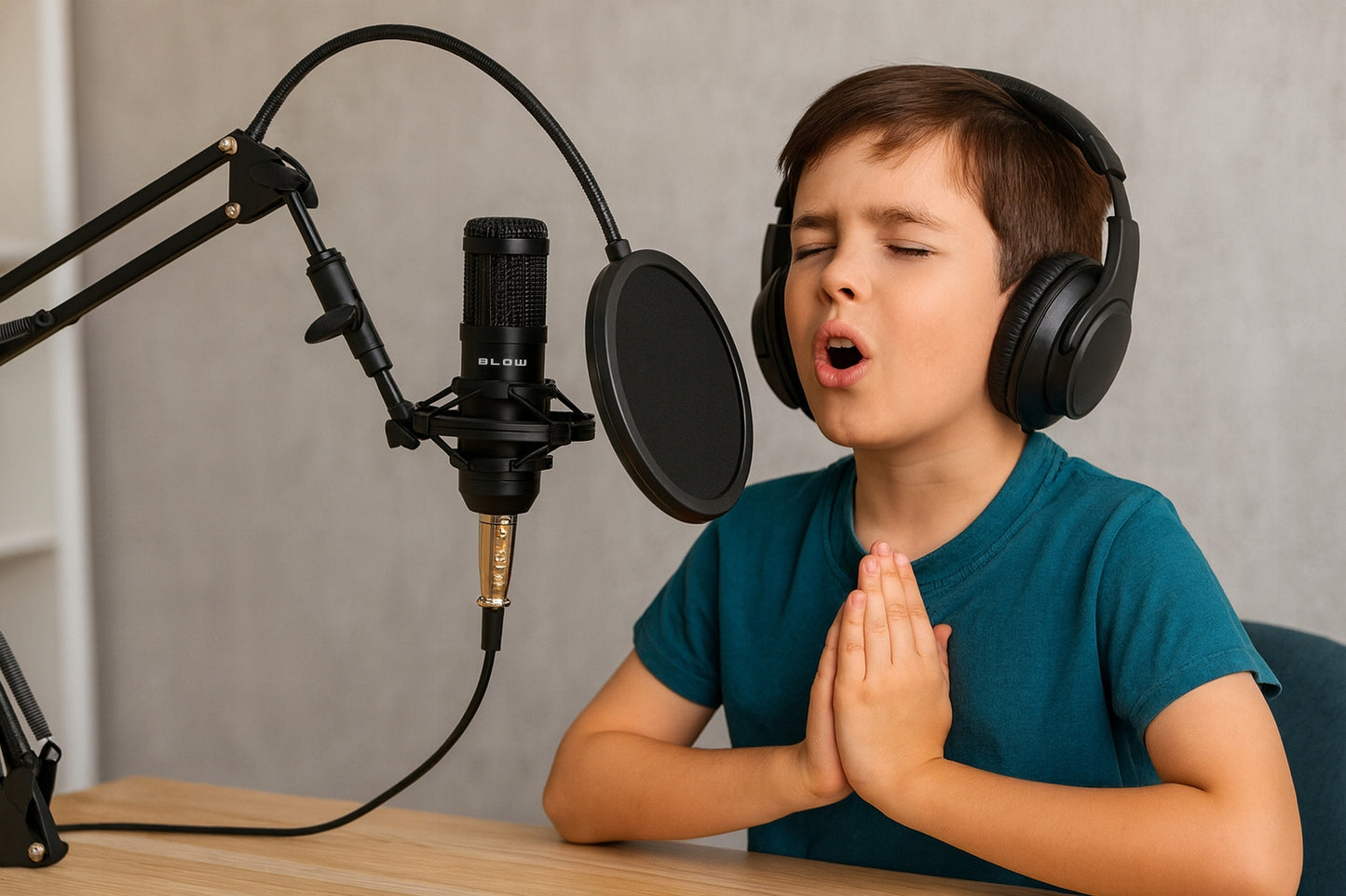 Kompiuterinis žaidimų kondensatorinis studijinis mikrofonas su stovu, USB rinkinys