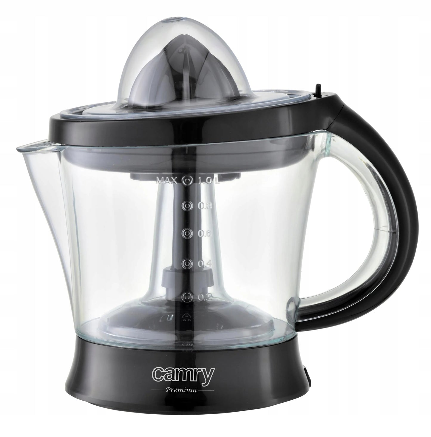 Citrusų sulčiaspaudė virtuvei 60 W, dvikryptė, 2 kūgiai, 1 l talpa