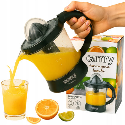Citrusų sulčiaspaudė virtuvei 60 W, dvikryptė, 2 kūgiai, 1 l talpa