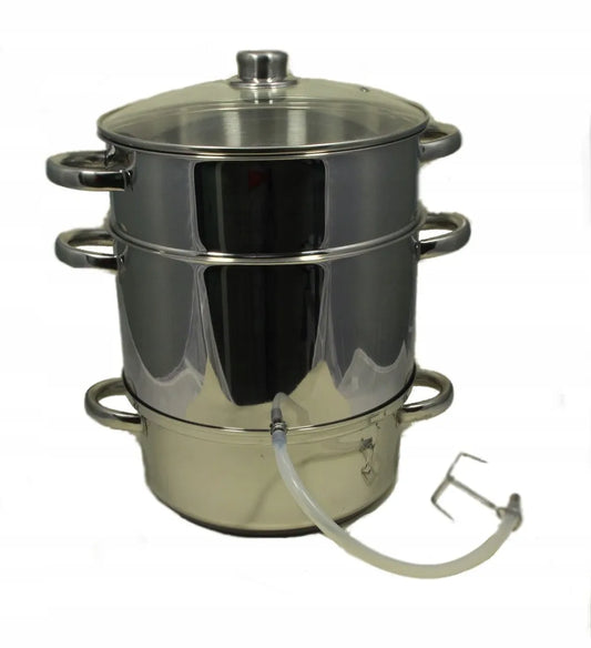 „Cook Line“ nerūdijančiojo plieno sulčiaspaudė garais, sidabrinė, 5 l, 3 viename
