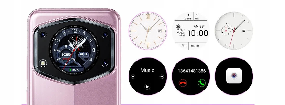 „Cubot A30“ išmanusis telefonas, 6,74 col., 6/128 GB, „Dual SIM“, LTE, „Android 14“ + dėklas + apsauginė plėvelė