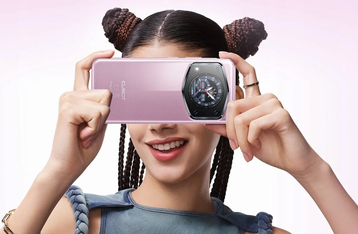 „Cubot A30“ išmanusis telefonas, 6,74 col., 6/128 GB, „Dual SIM“, LTE, „Android 14“ + dėklas + apsauginė plėvelė