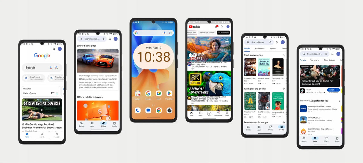 „Cubot A30“ išmanusis telefonas, 6,74 col., 6/128 GB, „Dual SIM“, LTE, „Android 14“ + dėklas + apsauginė plėvelė