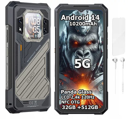 „Cubot KingKong X“ 16 GB / 512 GB 5G išmanusis telefonas, NFC, „Dual SIM“, atsparus vandeniui ir smūgiams