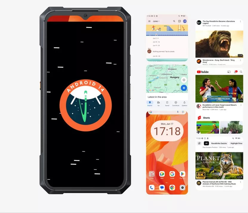 „Cubot KingKong X“ 16 GB / 512 GB 5G išmanusis telefonas, NFC, „Dual SIM“, atsparus vandeniui ir smūgiams