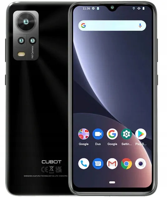 „Cubot Note 30“ išmanusis telefonas, 4 GB RAM, 64 GB, LTE, „Android 12“, „Dual SIM“