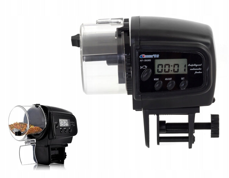 Automatinis žuvų tiektuvas LCD dozatorius šėryklė IDEALUS ATOSTOGŲ METU