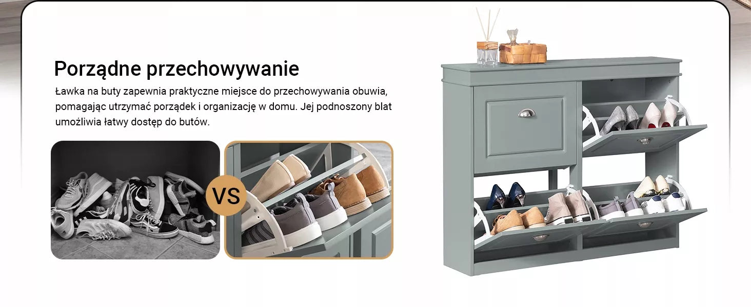SoBuy Batų spintelė su 4 stalčiais, drabužių spintos organizatorius FSR79-HG