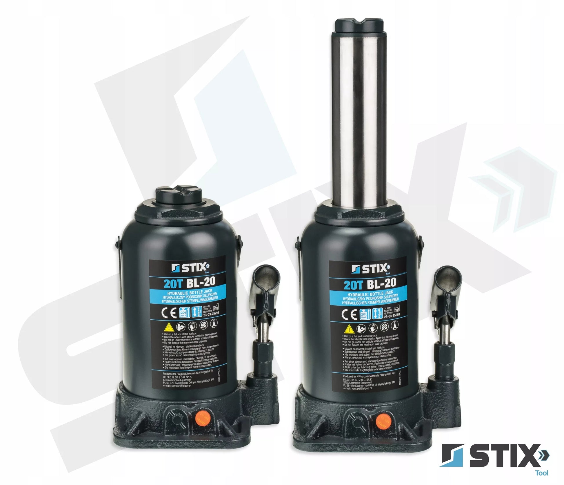 SULKINIS KĖLIKLIS 20T 235-460mm BUTELINIS DVIPAKOPIS STIX BL-20