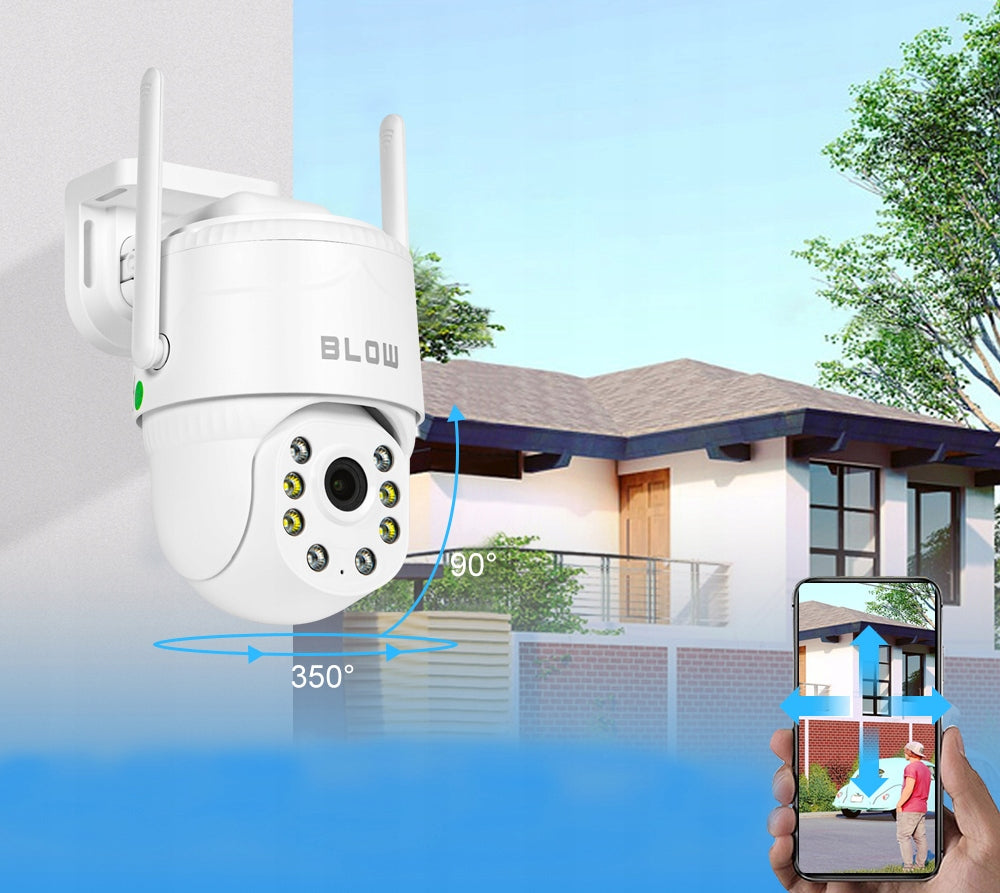 LAUKO WIFI IP KAMERA, 5MP, PTZ, SMART ZOOM, JUDĖSIO DETEKCIJA, V380PRO