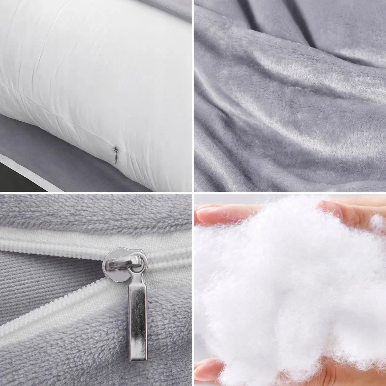 Daugiafunkcinė J formos nėščiųjų pagalvė iš „Ice Silk“ audinio
