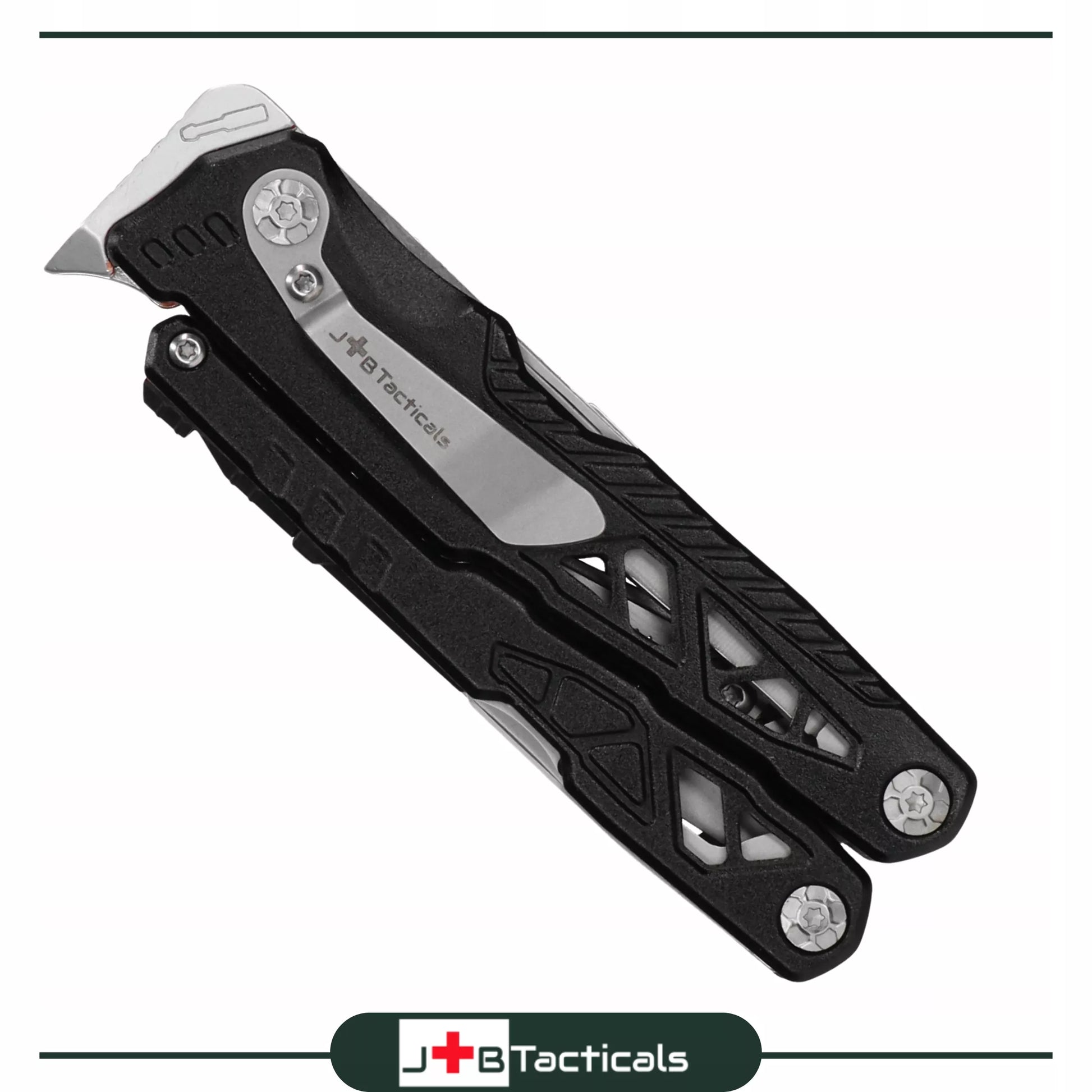 Daugiafunkcis įrankis JB Tacticals 17-in-1, replės, peilis, dėklas