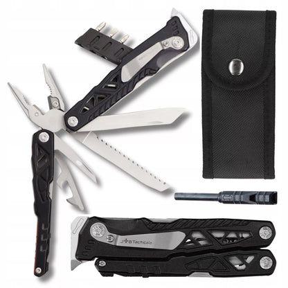 Daugiafunkcis įrankis JB Tacticals 17-in-1, replės, peilis, dėklas