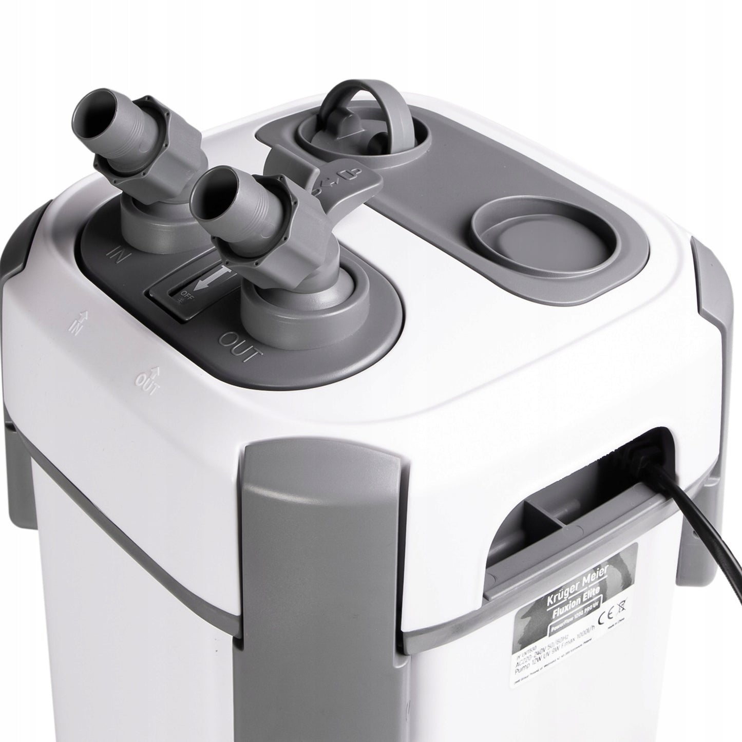 KUBELINIO FILTRAS 1000L/H IKI 250L Galingas Tylus PILNAS KOMPLEKTAS 12W