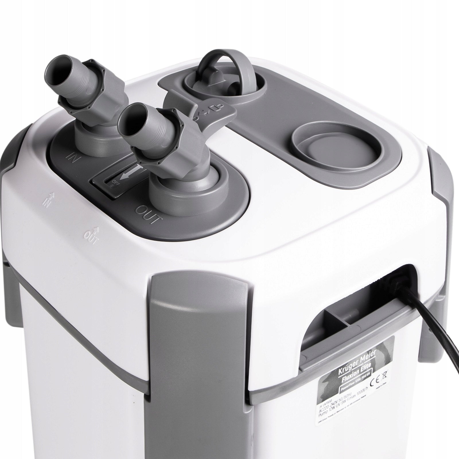 KUBELINIO FILTRAS 1000L/H IKI 250L Galingas Tylus PILNAS KOMPLEKTAS 12W