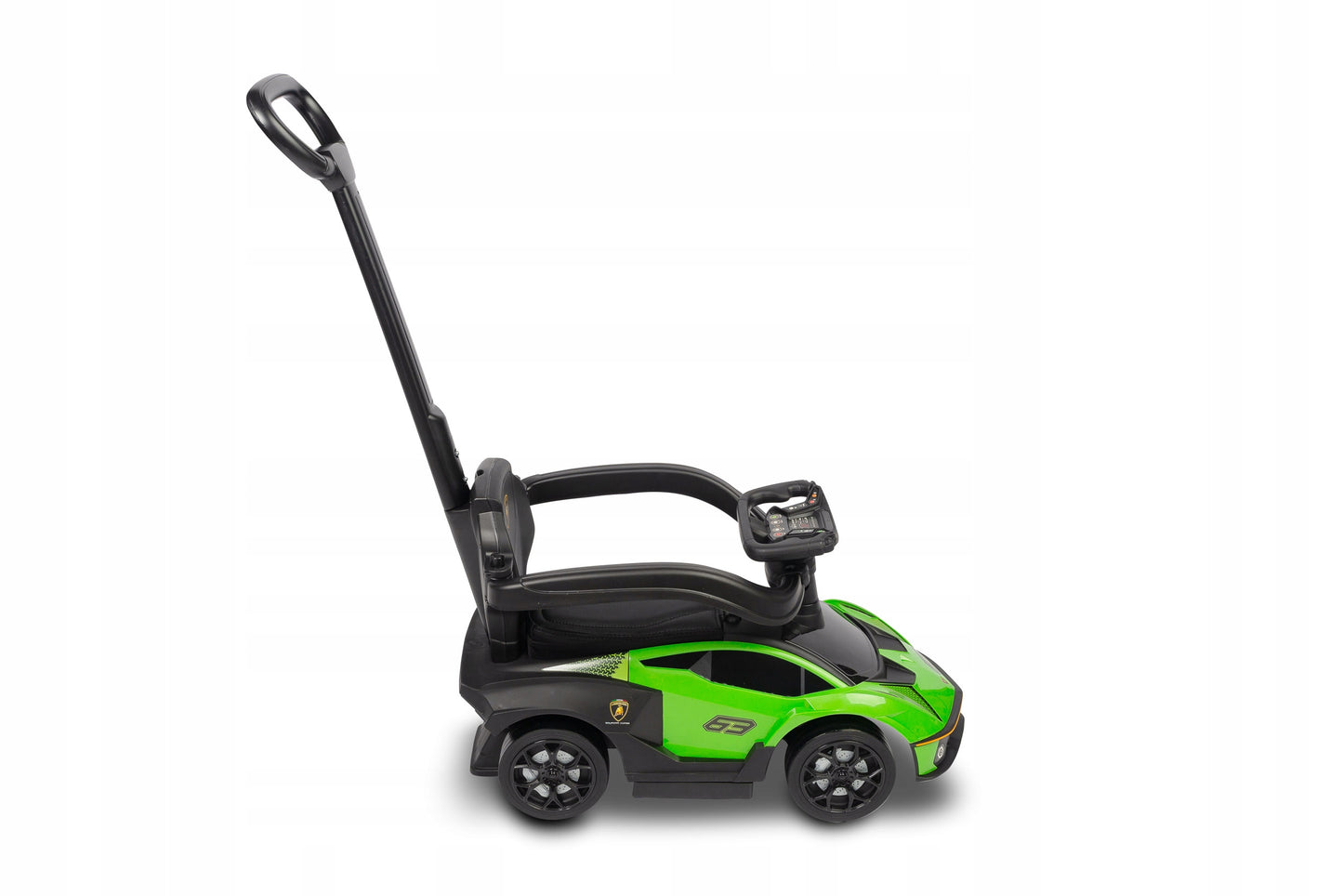 LAMBORGHINI 3in1 VAIKIŠKAS STUMIAMAS AUTOMOBILIS EKOLOGIŠKA ODA DOVANA METUKAMS