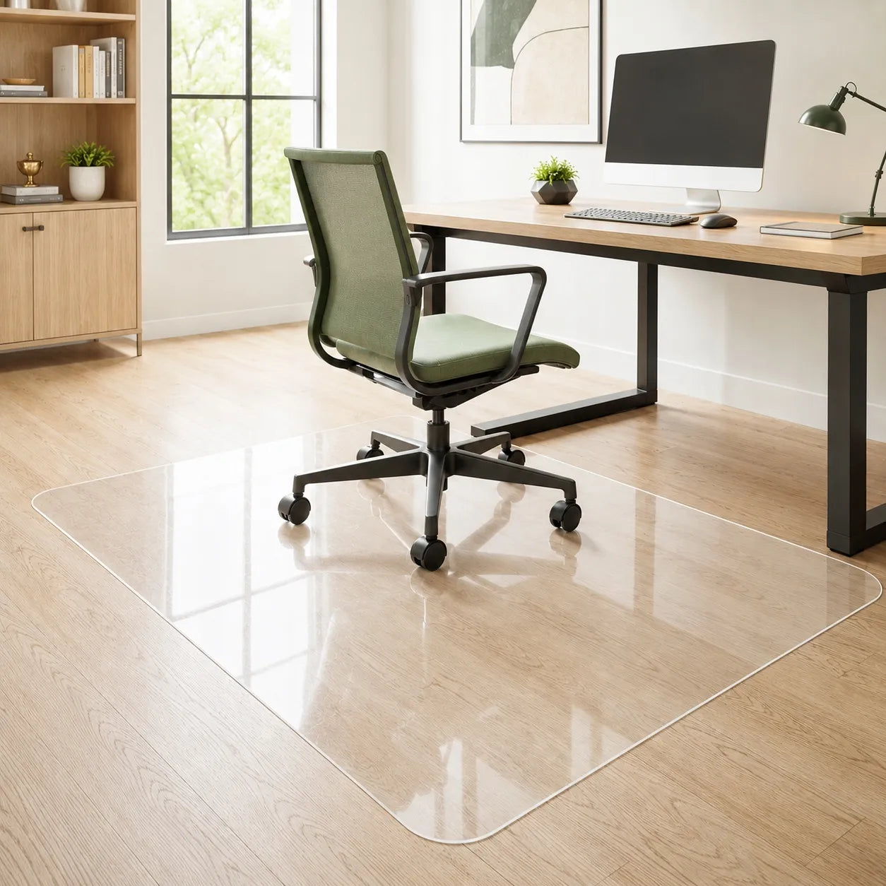 Decortrend PVC apsauginis kilimėlis kėdei 180x120 cm - minkštas stiklas stalviršiams