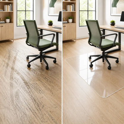 Decortrend PVC apsauginis kilimėlis kėdei 180x120 cm - minkštas stiklas stalviršiams