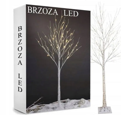 Dekoratyvinė šviečianti LED kalėdinė eglutė „BERŽAS“, 150 cm, šiltai baltos lemputės
