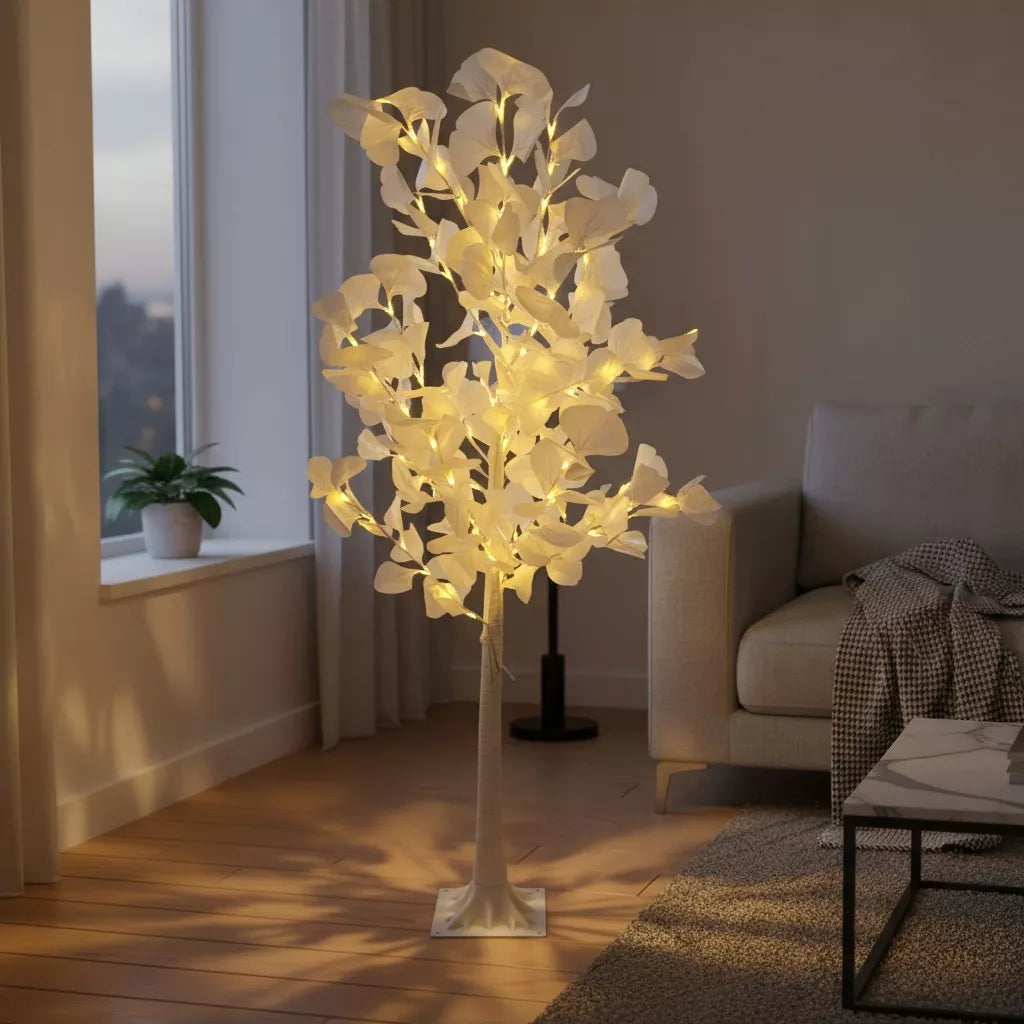 Dekoratyvinis šviečiantis kalėdinis LED medelis „BERŽAS“, 150 cm, šiltai baltos lemputės