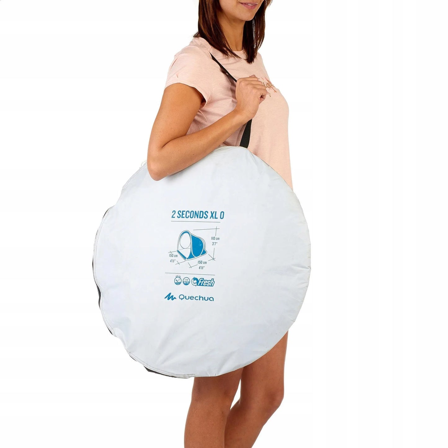 Didelė paplūdimio palapinė Quechua 2 Seconds XL FRESH - tvirta ir kokybiška
