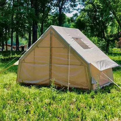 DIDELĖ PRIPUČIAMA KEMPINGO PALAPINĖ 4 ASMENIMS SU POMPA 6.3m2 300x210CM