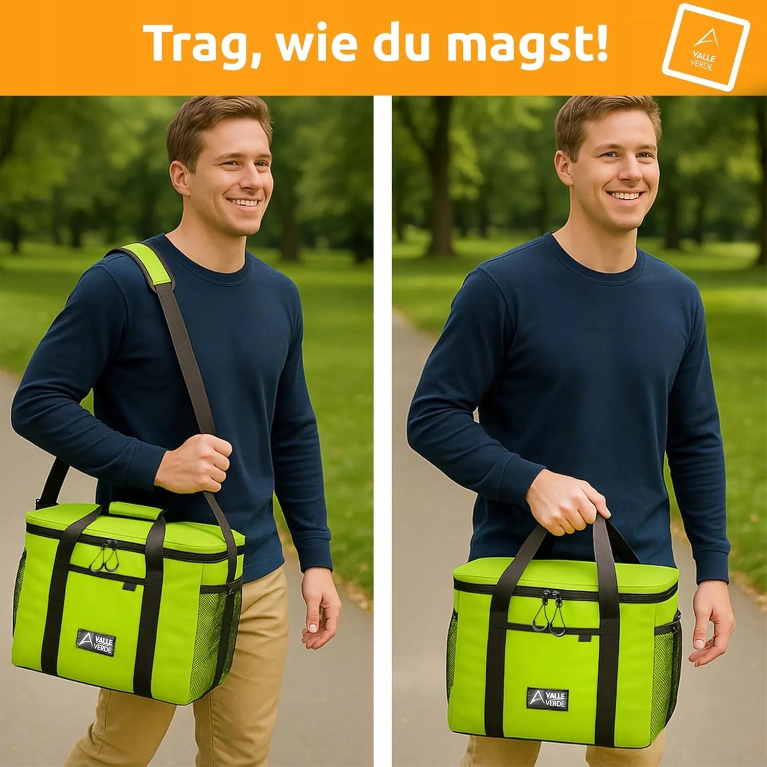 Didelė termoizoliacinė krepšys 20 l, skirta maistui, darbui, apsipirkimui ir pietums