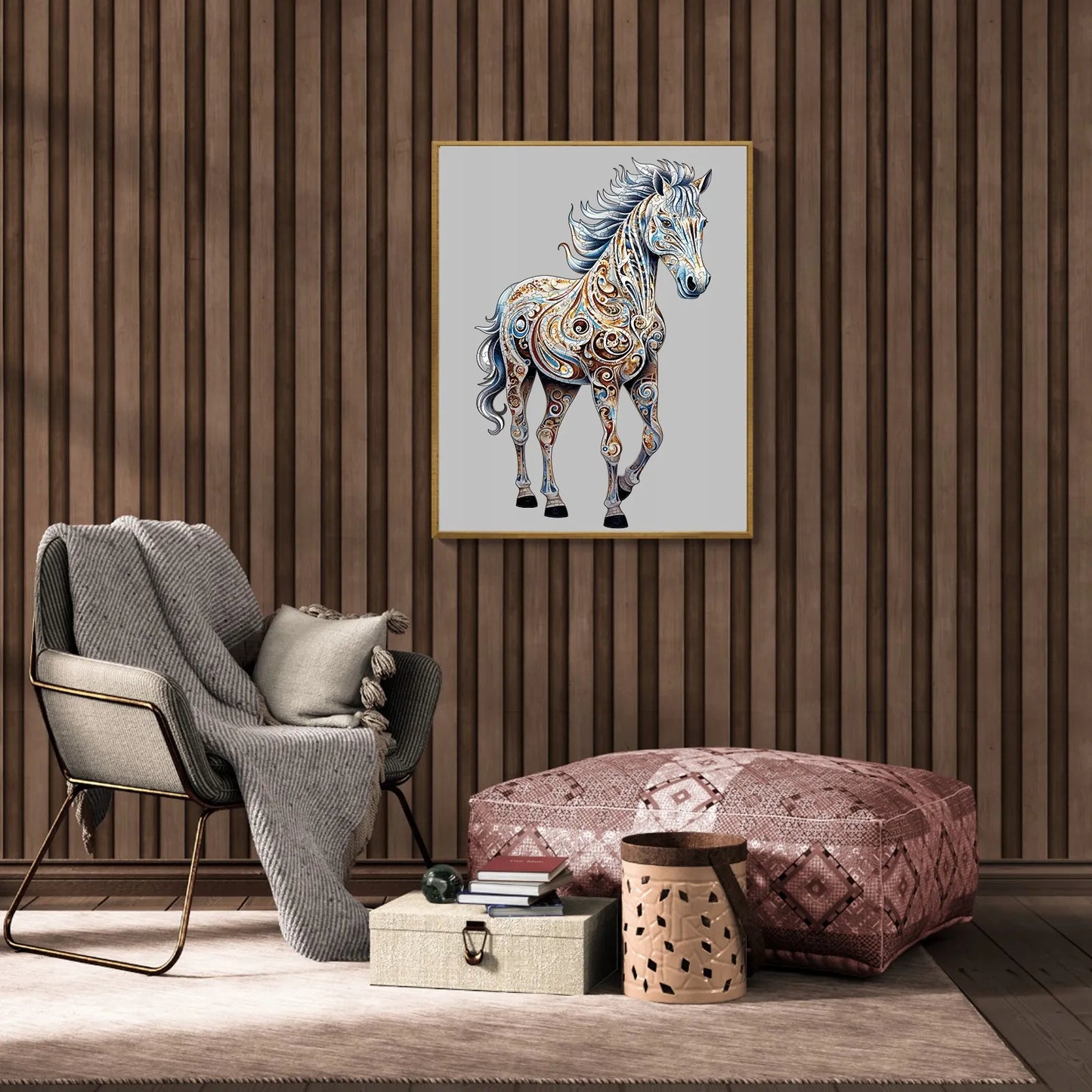 DIDELĖS MEDINĖS DĖLIONĖS 230 ELEMENTŲ ZEBRA MEDINĖJE DĖŽUTĖJE
