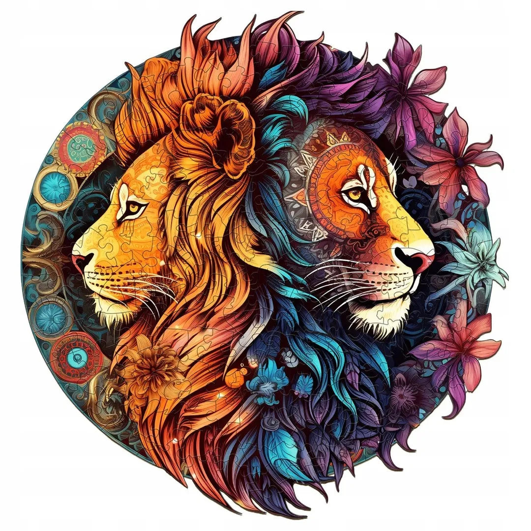 DIDELĖS MEDINĖS DĖLIONĖS 300 DETALIŲ YING YANG LIŪTAI MEDINĖJE DĖŽUTĖJE