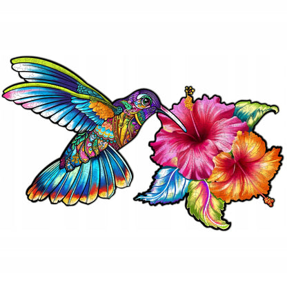 DIDELĖS MEDINĖS DĖLIONĖS SUAUGUSIESIEMS KOLIBRIS 235 DETALĖS MEDINĖJE DĖŽUTĖJE