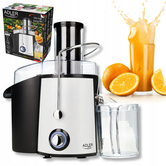 Didelio greičio sulčiaspaudė Adler Juice Line 4128, 2000 W, vaisiams ir daržovėms, didelė anga
