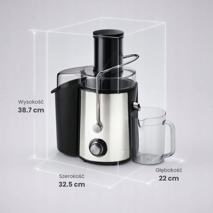 Didelio greičio sulčiaspaudė Adler Juice Line 4128, 2000 W, vaisiams ir daržovėms, didelė anga