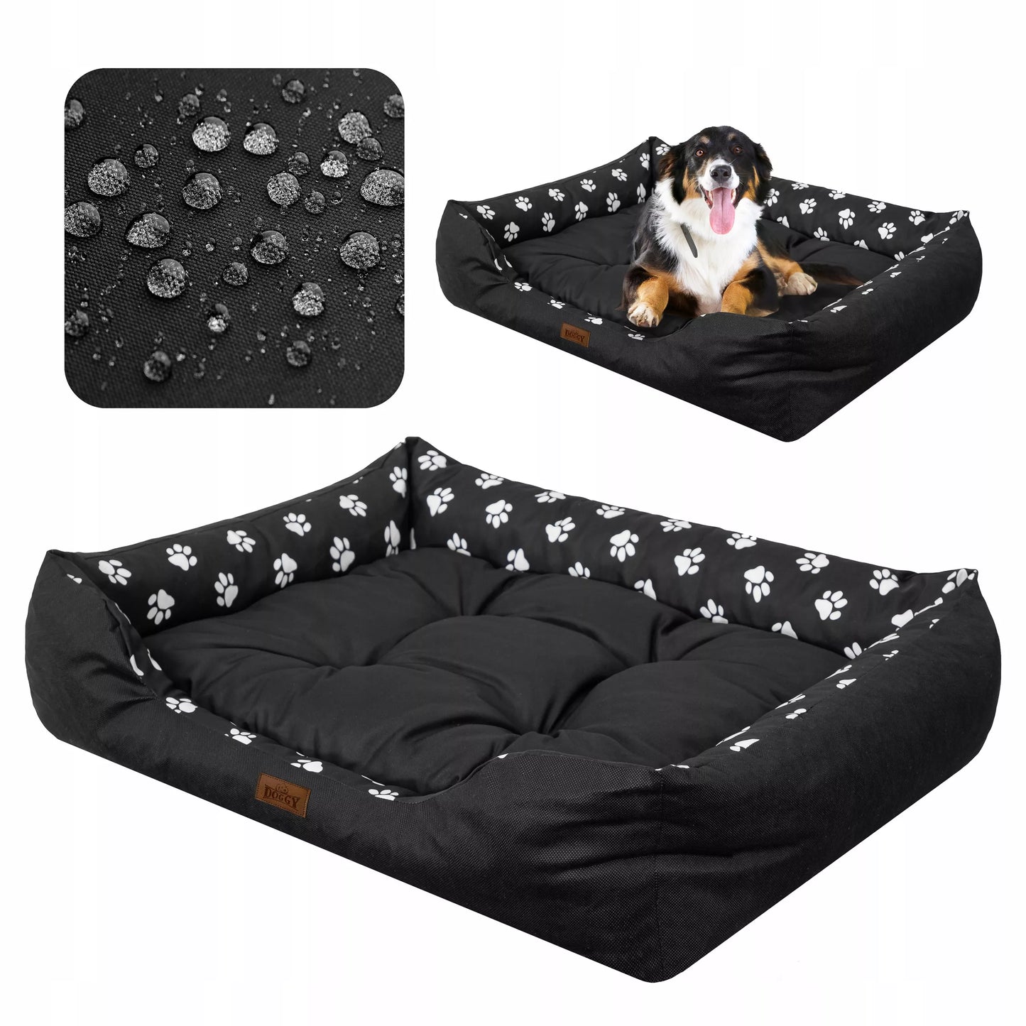 Didelio šuns guolis Doggy Puffy XL 92x73 cm, patvari sofa labradorui