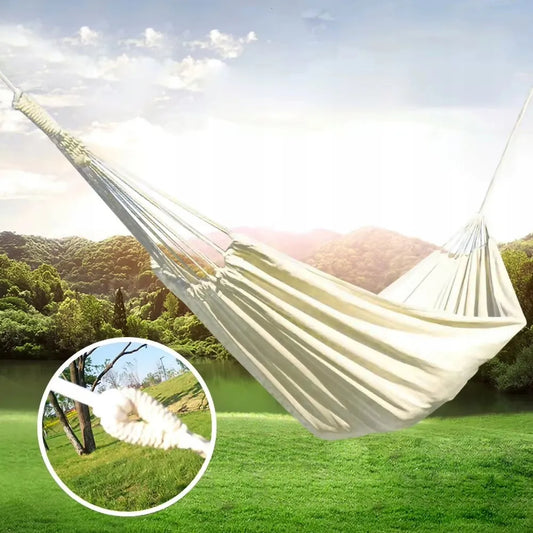 DIDELIS DVIVEDI XXL HAMAKAS 260x150 CM SODO TVIRTAS IKI 150KG BOHO