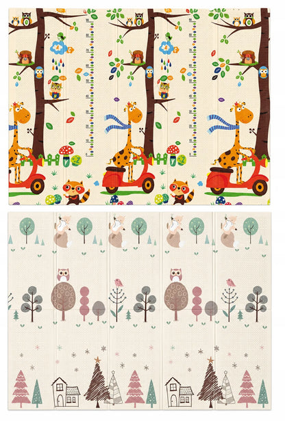 Didelis edukacinis putų kilimėlis 150x200 cm, sulankstomas, dvipusis XPE (I055)